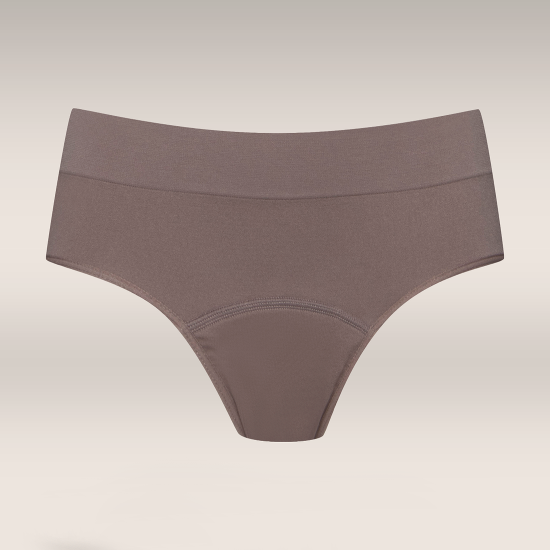 2 Pack seamfree period panty black and mocha-MOCHA-XXS