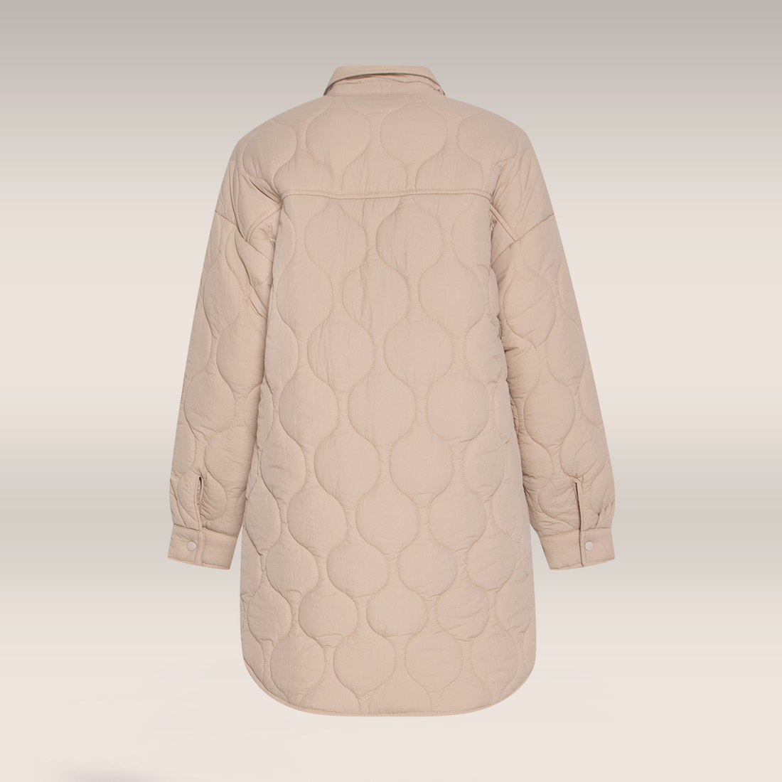 Quilted shacket coat dusty pink-DUSTY PINK-36