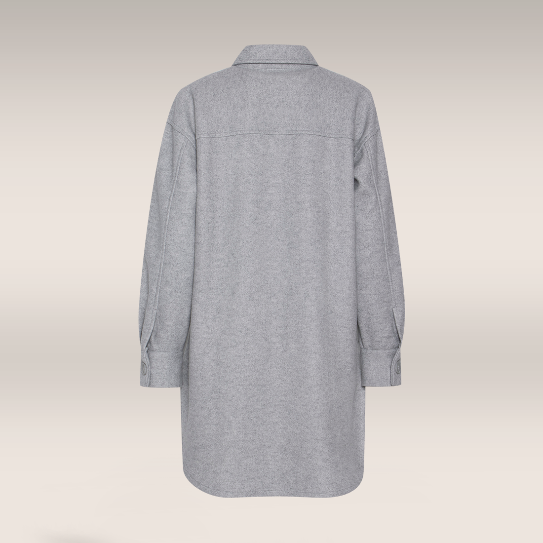 Melton shacket coat ice melange-GREY MELANGE-40