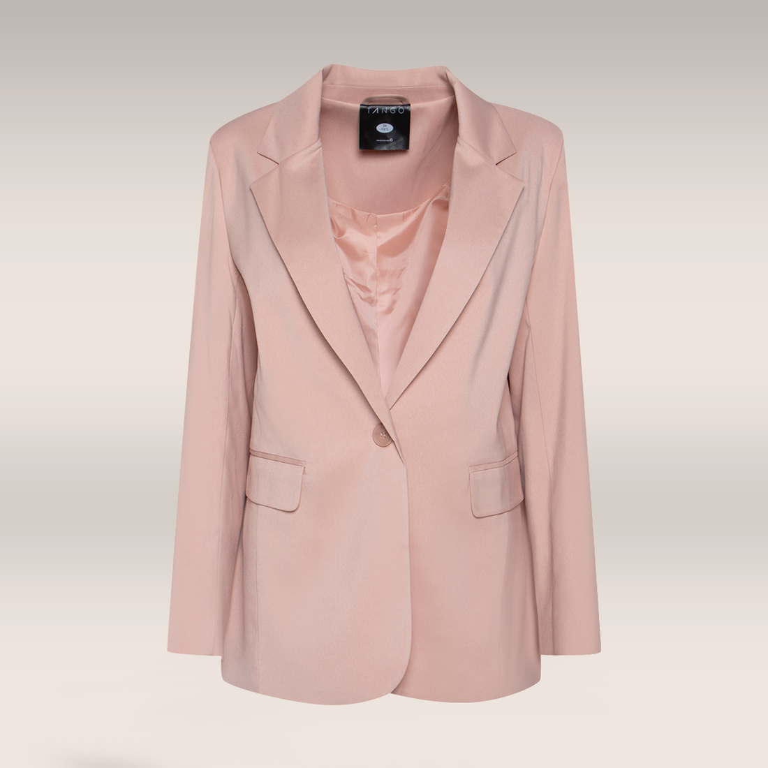 Single breasted blazer peach beige-DUSTY PINK-36