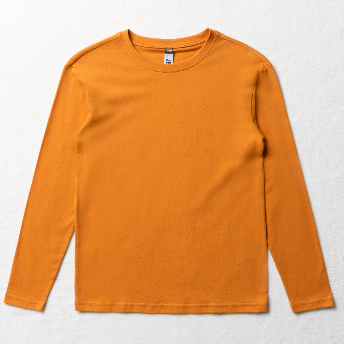 Long sleeve crew neck t-shirt yellow-YELLOW-9-10 YRS