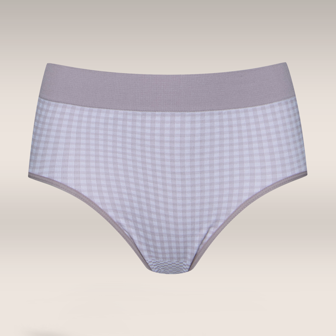 3pk Seamfree brief panty check elderberry-MAUVE-M