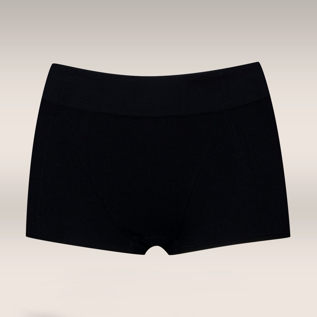 Seamfree boyshort panty black-BLACK-M