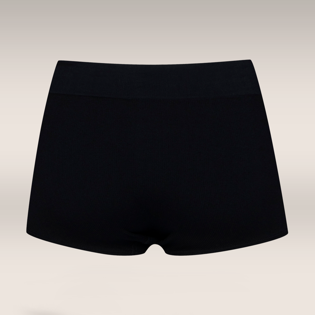 Seamfree boyshort panty black-BLACK-M