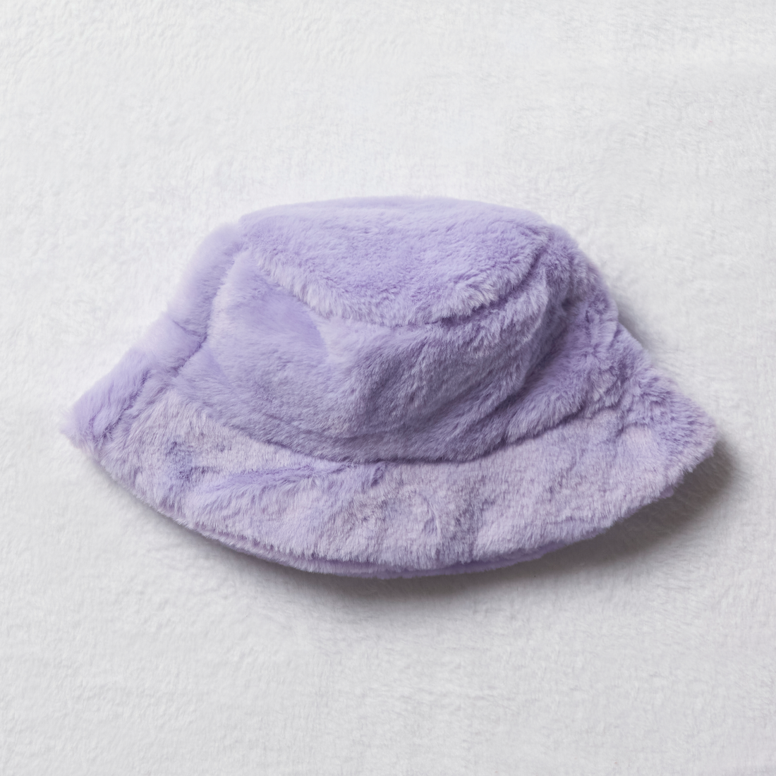 Plush winter bucket hat purple rose-LILAC-48 CM