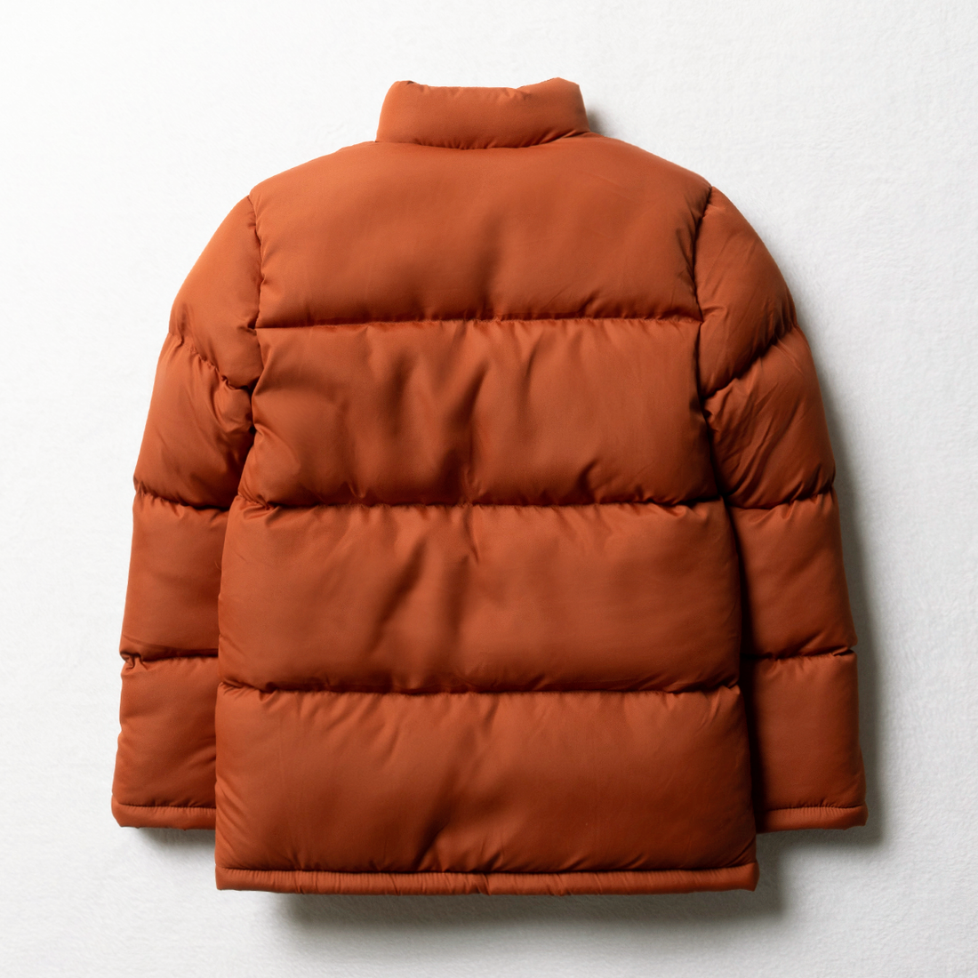 FASHION PUFFER JACKET PLAIN ORANGE-TANGERINE-11-12 YRS