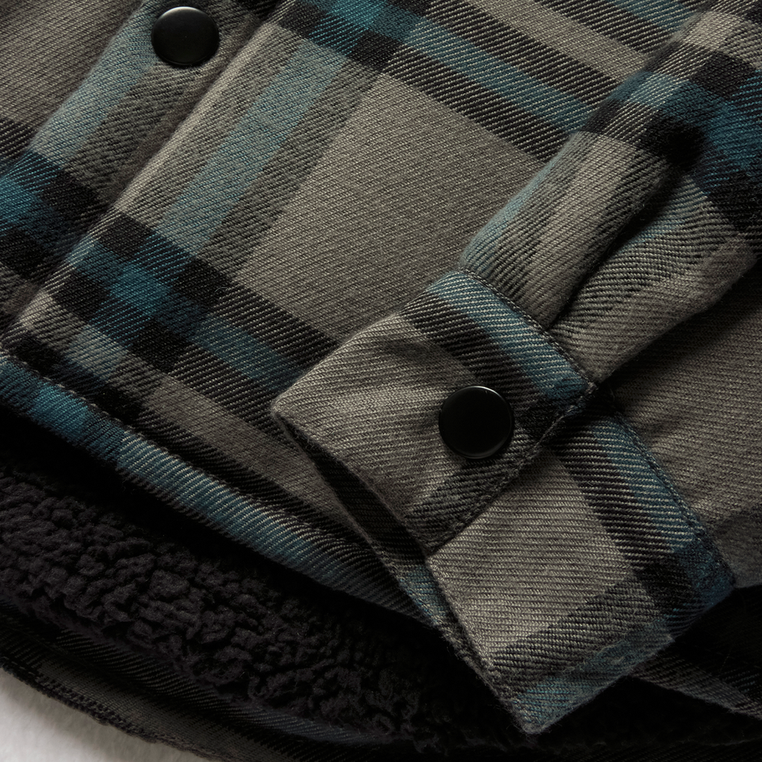 Flannel shacket check blue-MULTI-7-8 YRS