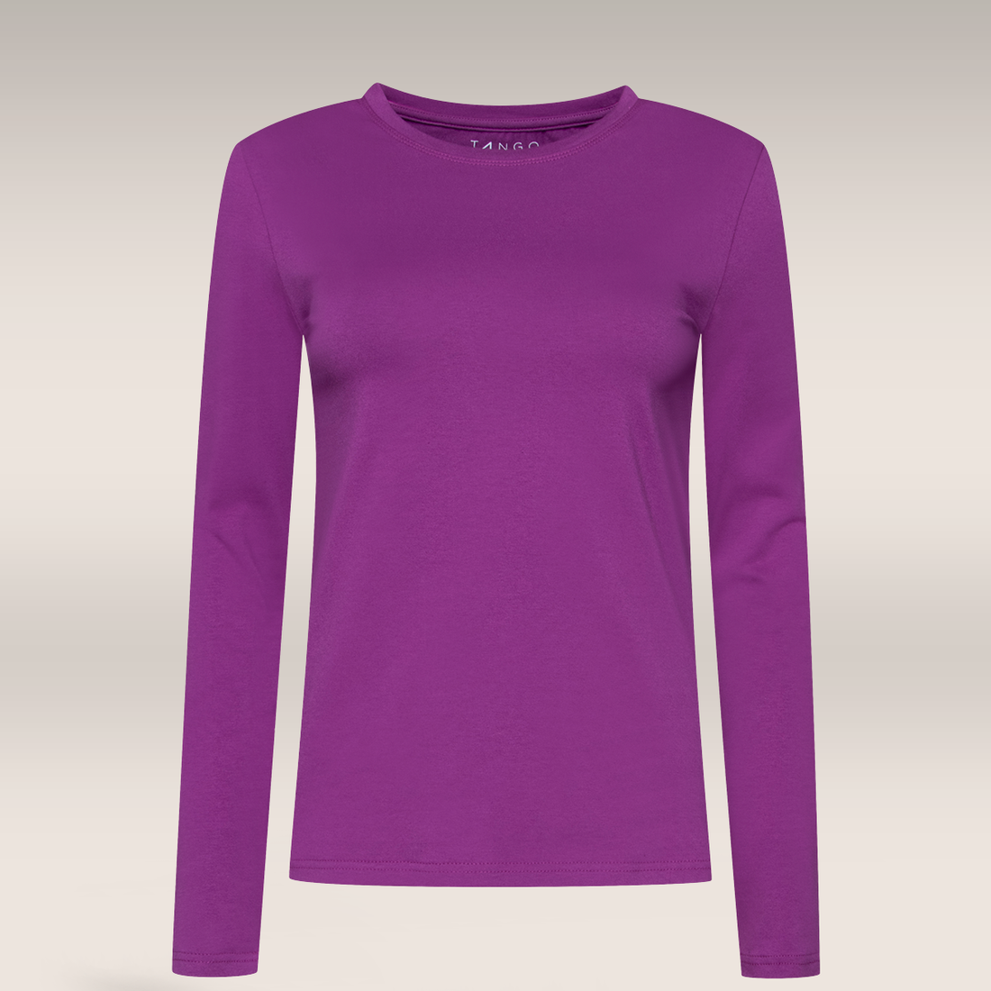 LSLv Crew neck Cotton Elastine T-shirt Purple-PLUM-M