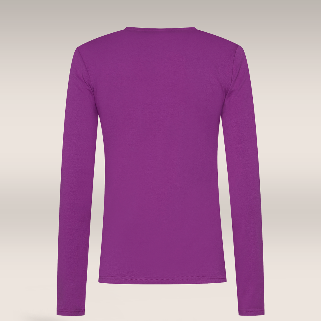 LSLv Crew neck Cotton Elastine T-shirt Purple-PLUM-M