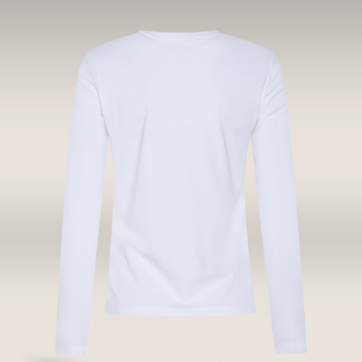 LSlv V-neck Cotton Elastine T-shirt White-WHITE-M (1)