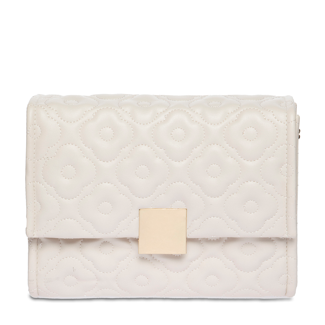 Floral embossed crossbody milk-MILK-ONE SIZE