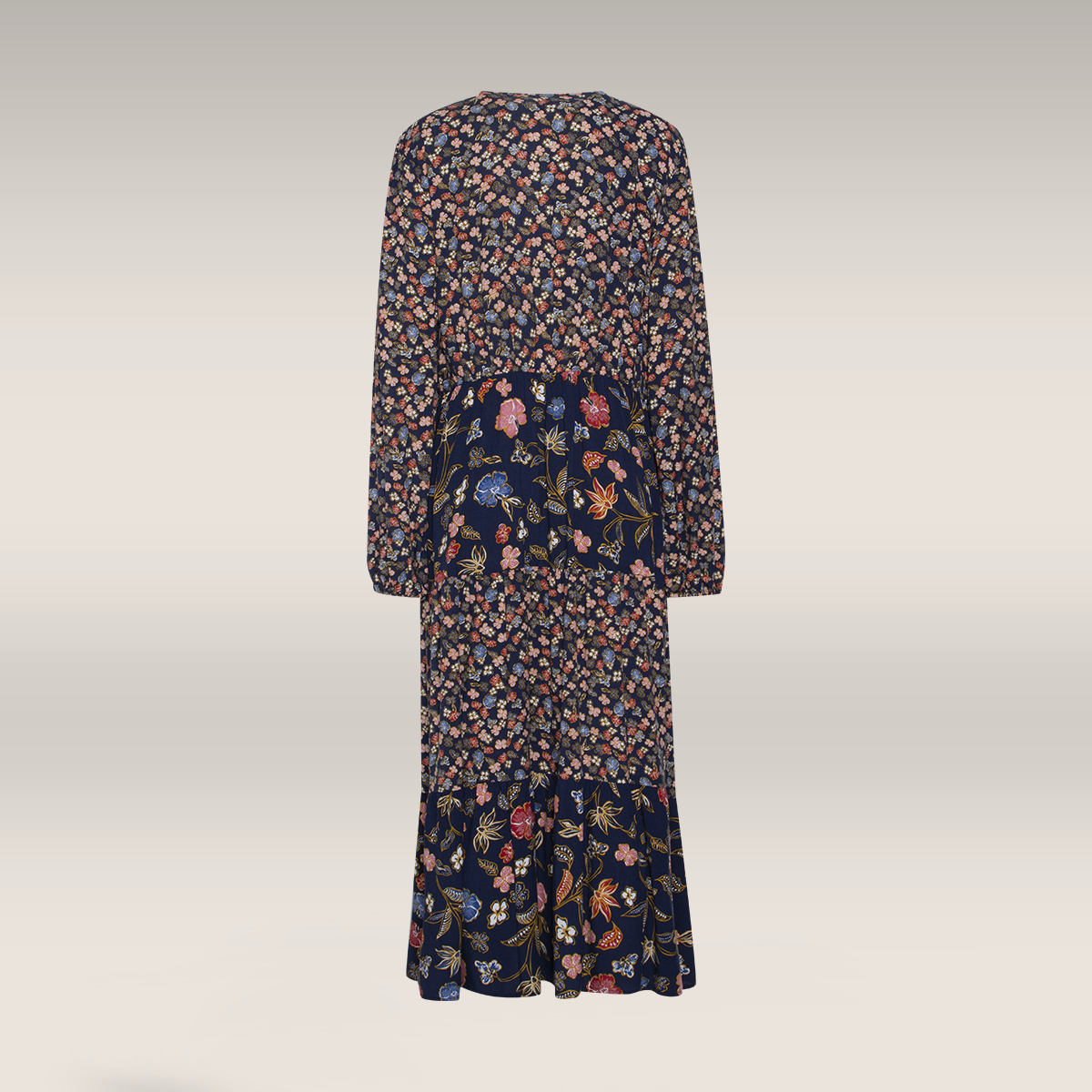 Printed viscose maxi dress navy-NAVY-40 (1)