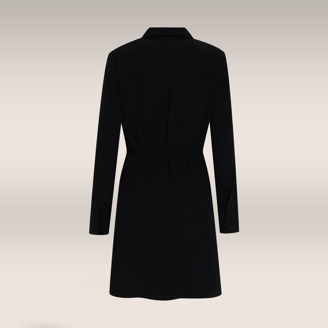 Plain wrap dress black-BLACK-40