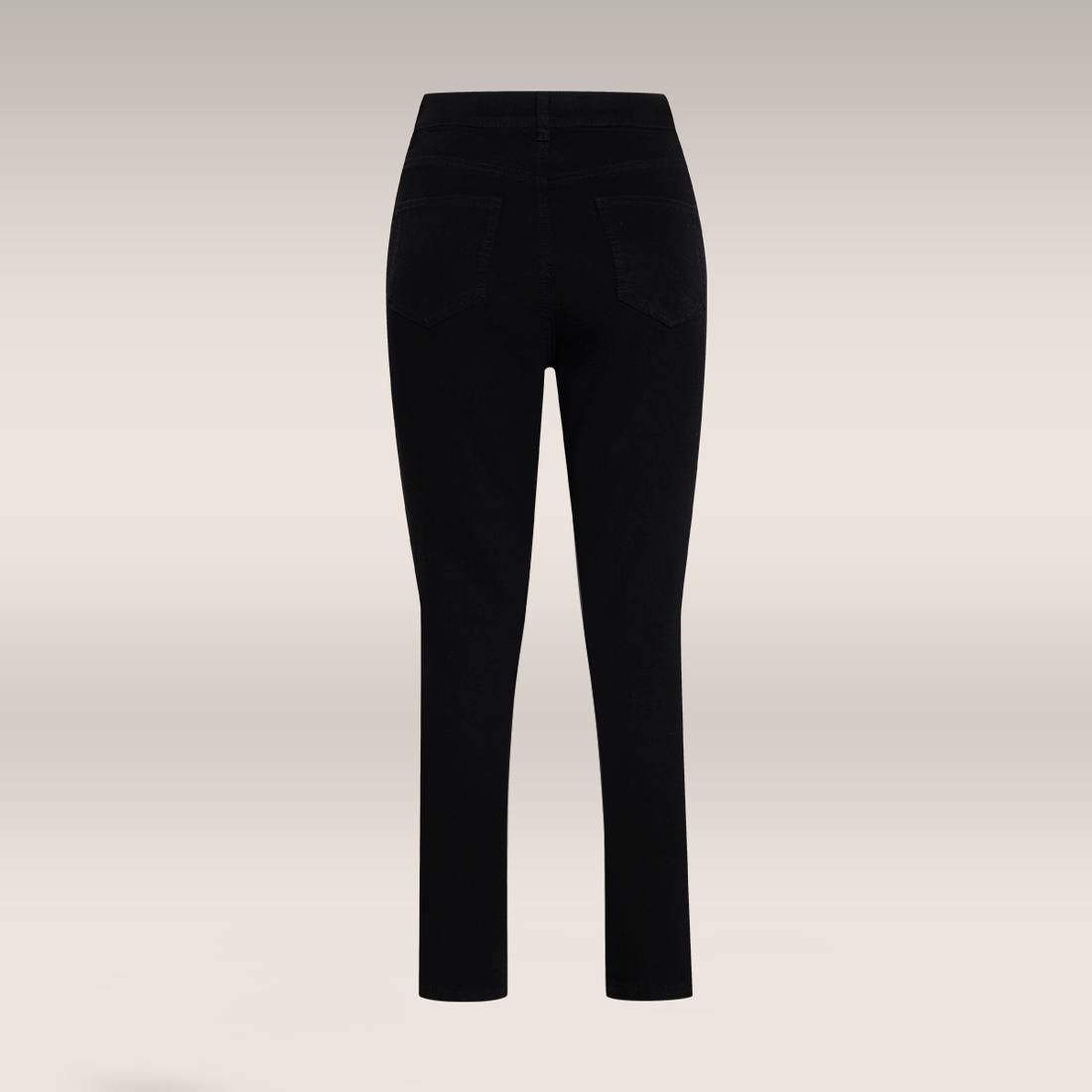 Skinny jeans split hem black-BLACK-38