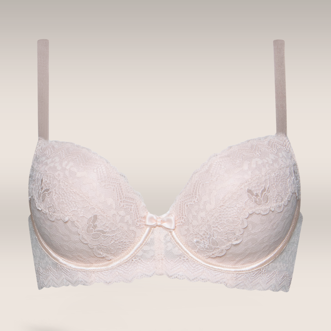 2 PACK SML BALCONETTE LACE PEACH SKY-PEACH-34 B