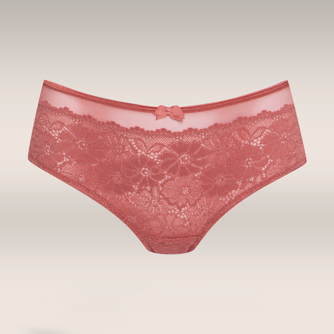 3 PACK BOYLEG LACE  CORAL PINK WINE-CORAL-M