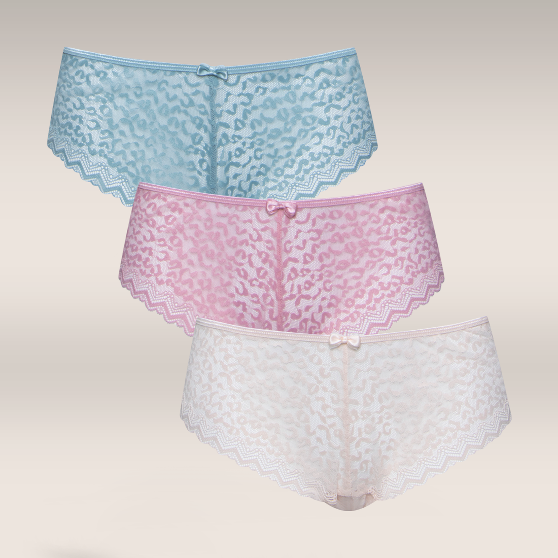 3 PACK BOYLEG LACE  PEACH SKY PINK-PEACH-M