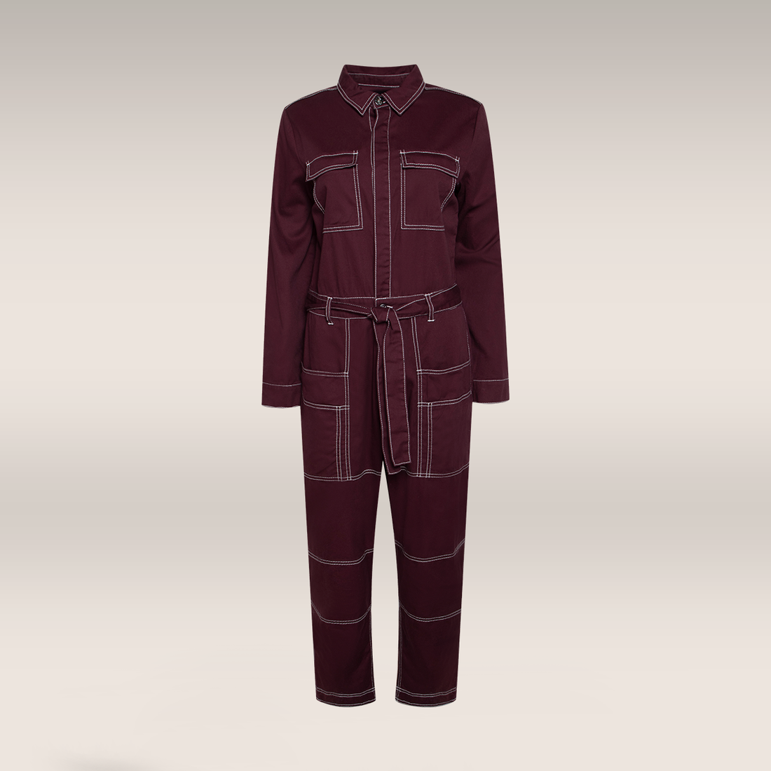 Denim boilersuit windsor wine-WINE-28