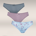 3PK BASIC BIKINI FLORAL MINK STORMY GREY-ASSORTED-M