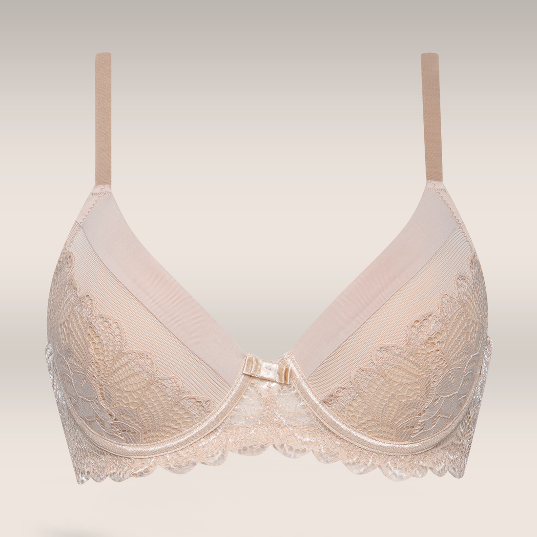 2 PACK SML BALCONETTE LACE SKIN TURQ-BEIGE-34 B