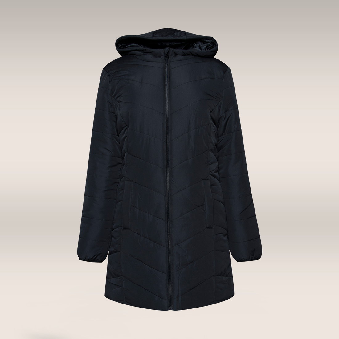 Basic puffer coat black-BLACK-36