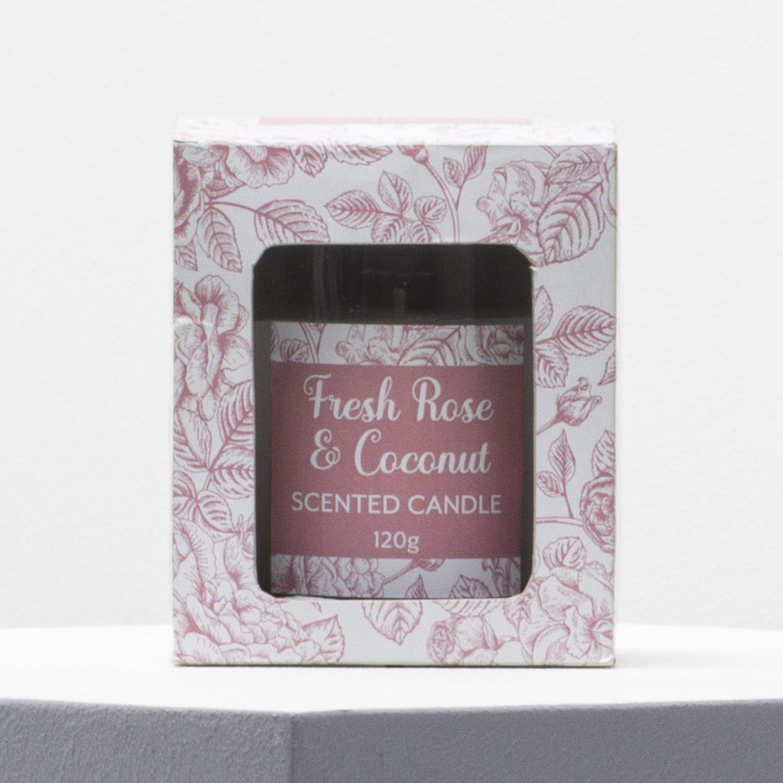 Fresh rose scented candle pink-LIGHT PINK-ONE SIZE