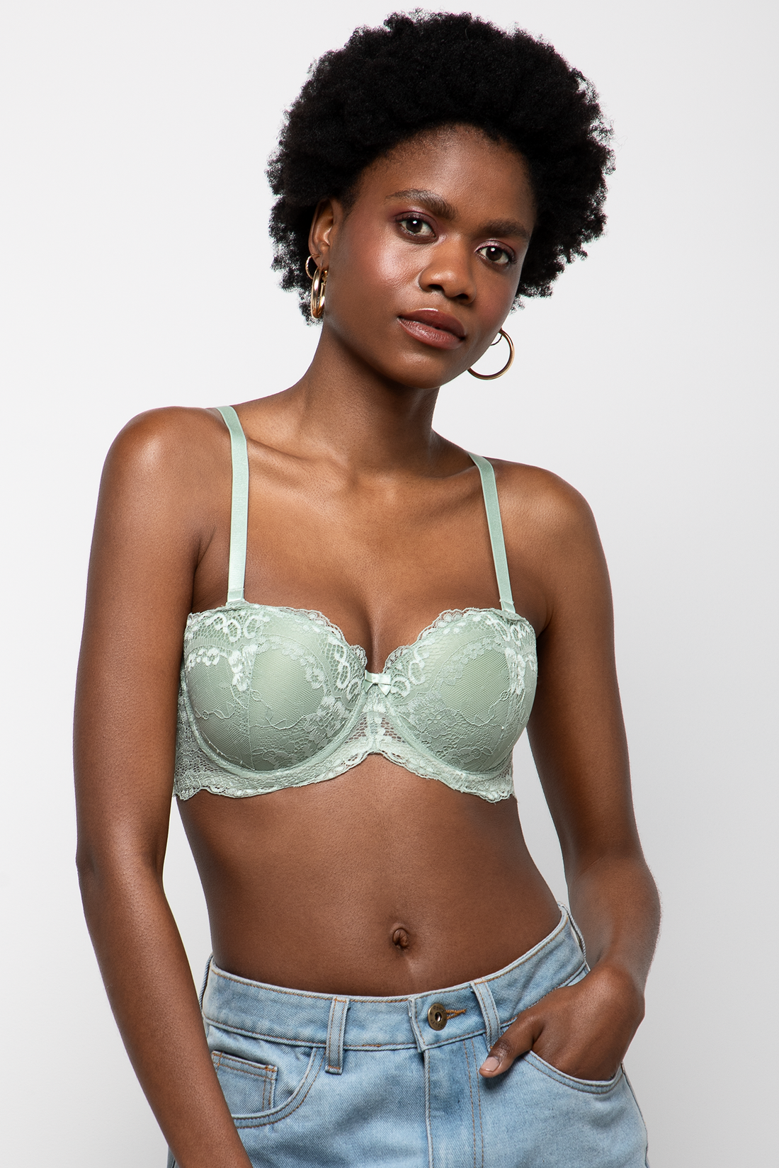 2 PACK MULTIWAY LACE GREEN GREY-SAGE-34 B