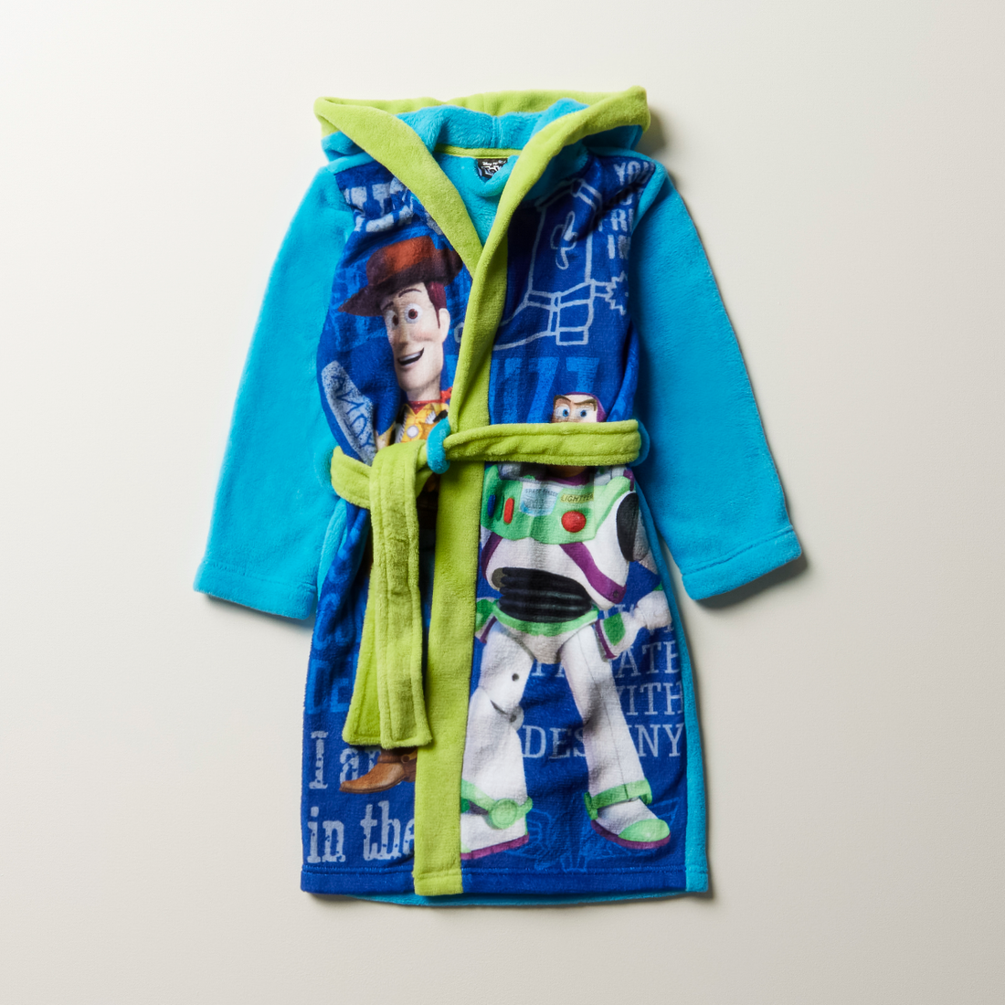 TOY STORY FLEECE GOWN BLUE-TURQUOISE-2-3 YRS