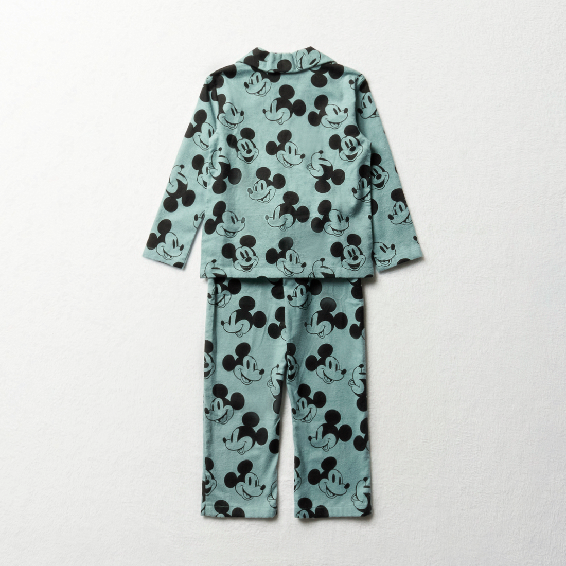 Mickey Mouse flannel pj blue-DUCK EGG-2-3 YRS