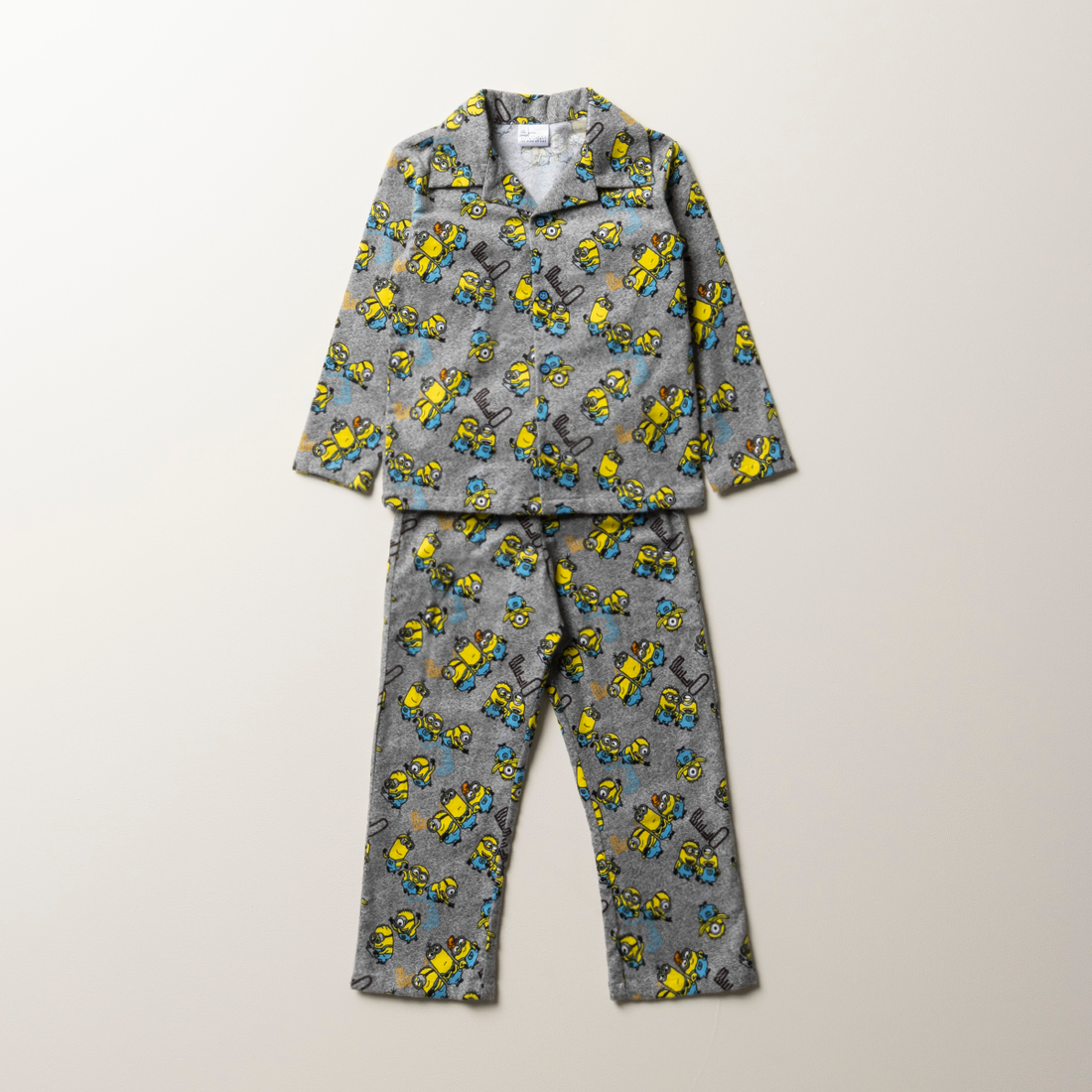 Minions flannel pj grey melange-GREY MELANGE-2-3 YRS