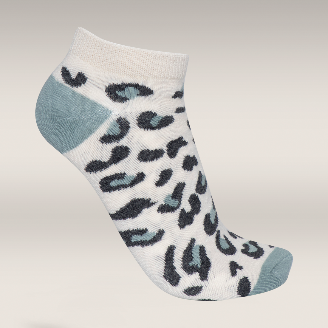 5 Pack lowcut socks stone leopard-ASSORTED-4-7