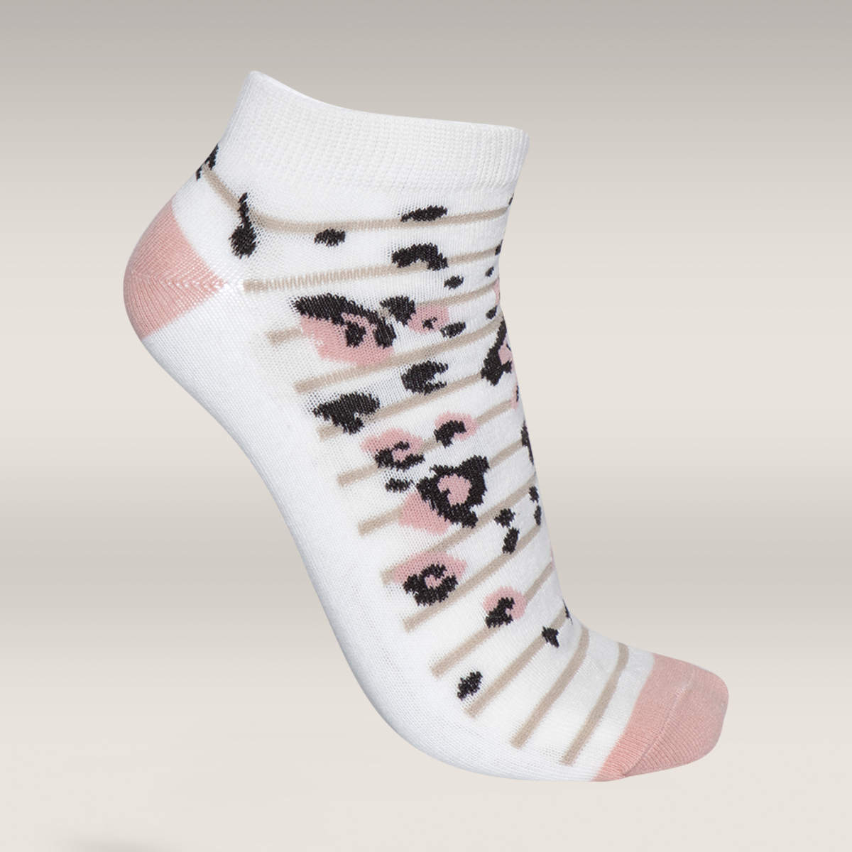 5 Pack lowcut socks pink leopard-ASSORTED-4-7 (3)