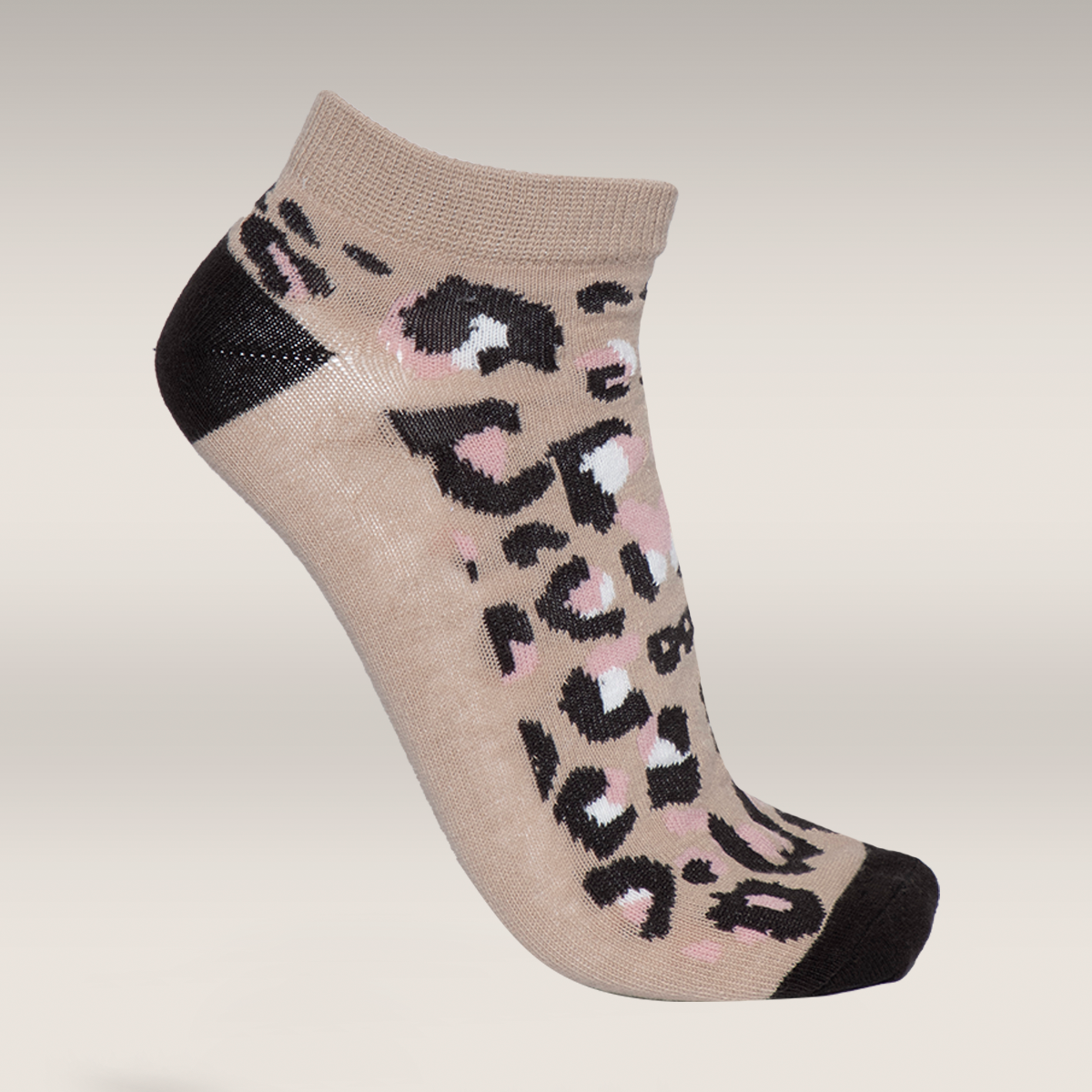 5 Pack lowcut socks pink leopard-ASSORTED-4-7 (4)