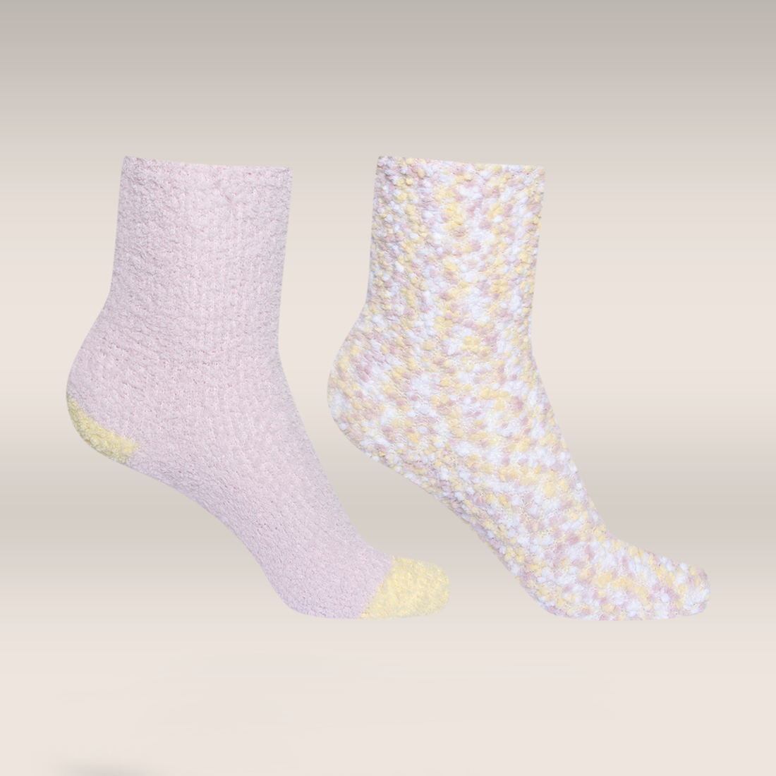 2 Pack  chunky socks pink popcorn-ASSORTED-4-7