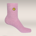 2 Pack  chunky socks pink smiley-ASSORTED-4-7 (2)