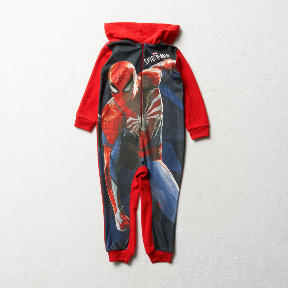 Spider-Man micro fleece onesie red-BRIGHT RED-2-3 YRS