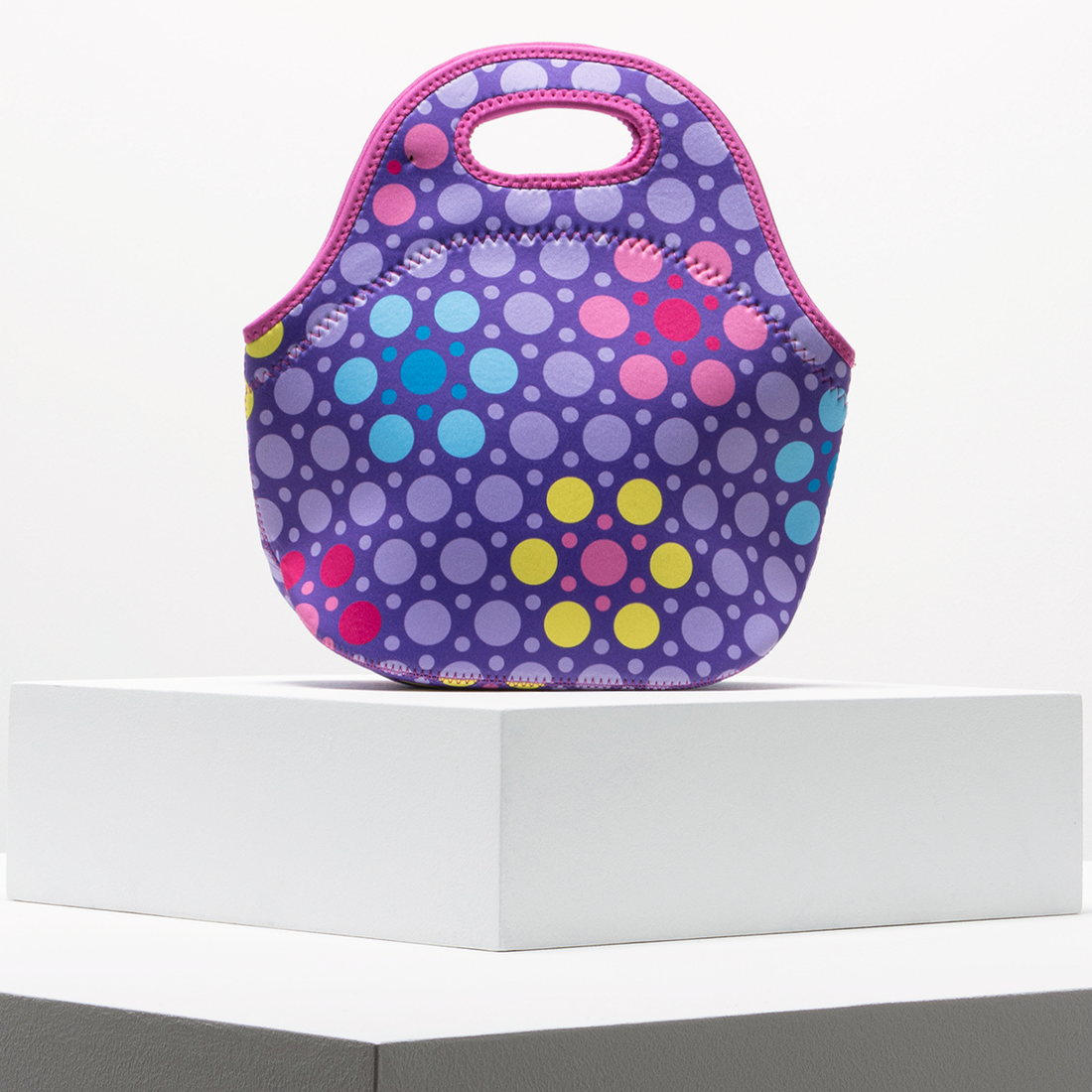 DOTS LUNCH BAG PURPLE-PURPLE-ONE SIZE