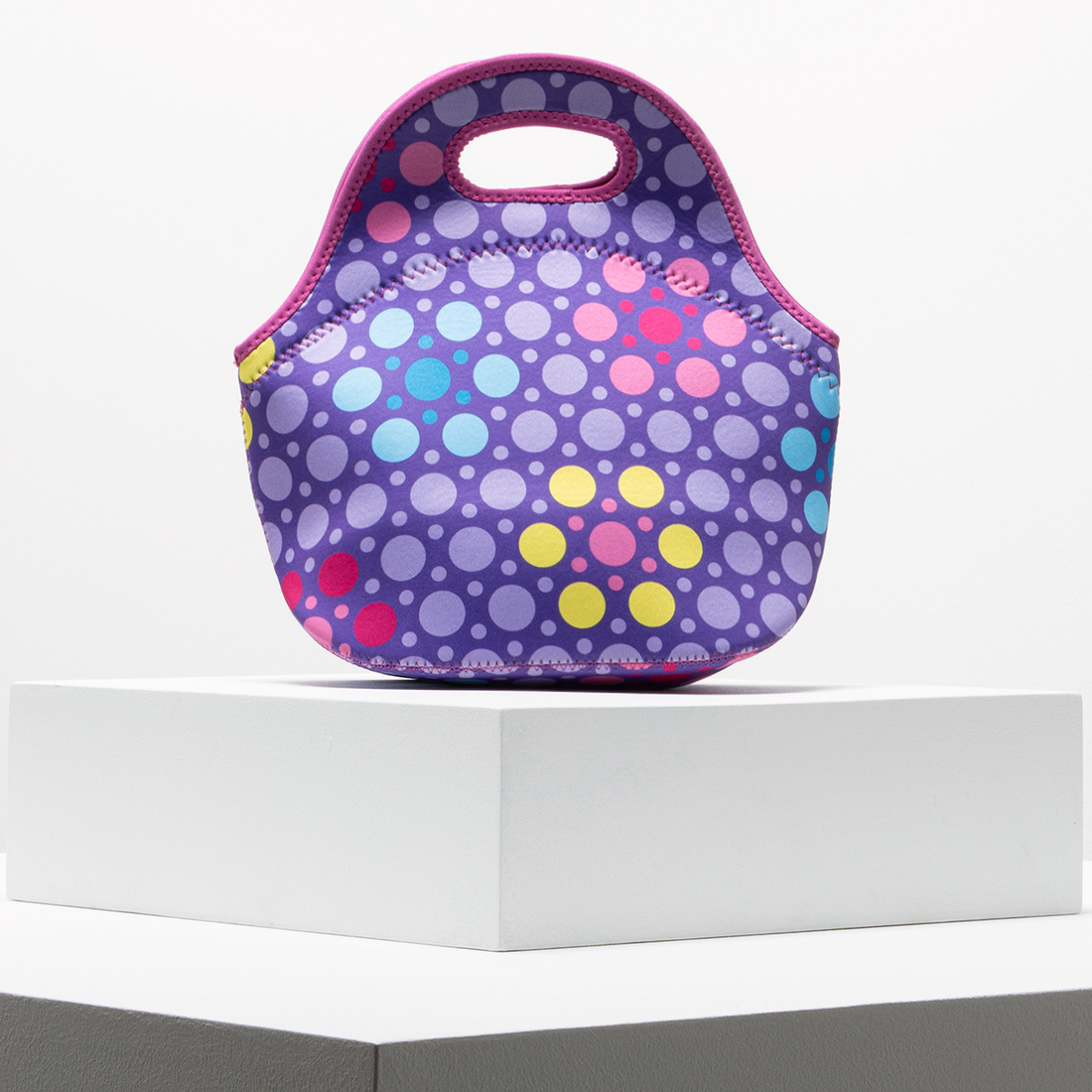 DOTS LUNCH BAG PURPLE-PURPLE-ONE SIZE