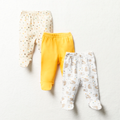 3PK LEGGINETTE MFW UNI UNI BEAR PRINT-OATMEAL-6-12 MTHS