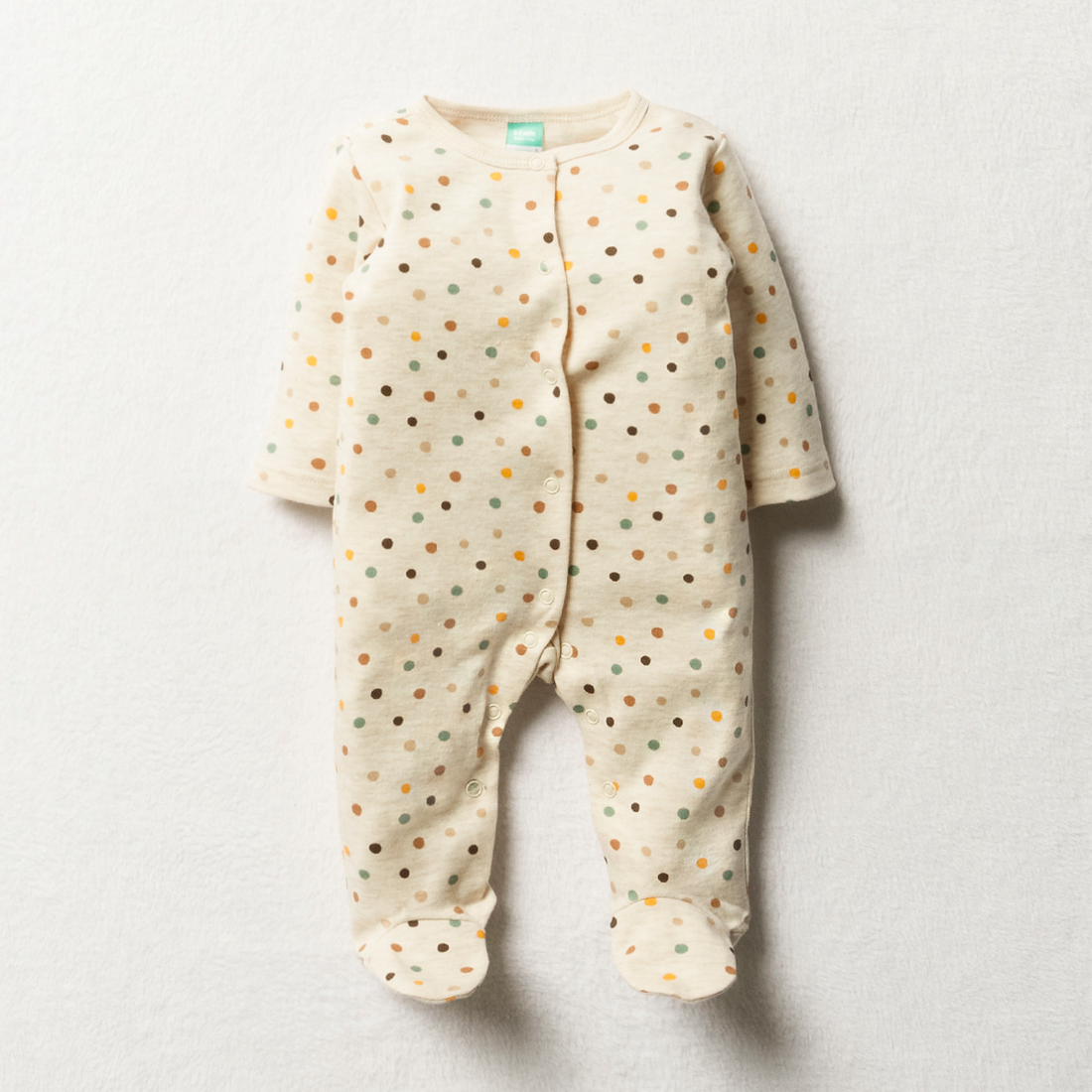 3PK BABYGROW MFW UNI UNI BEAR PRINT-OATMEAL-6-12 MTHS