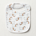 3PK BIB MFW  BOY LITTLE PUPS PRINT-BEIGE-ONE SIZE (3)