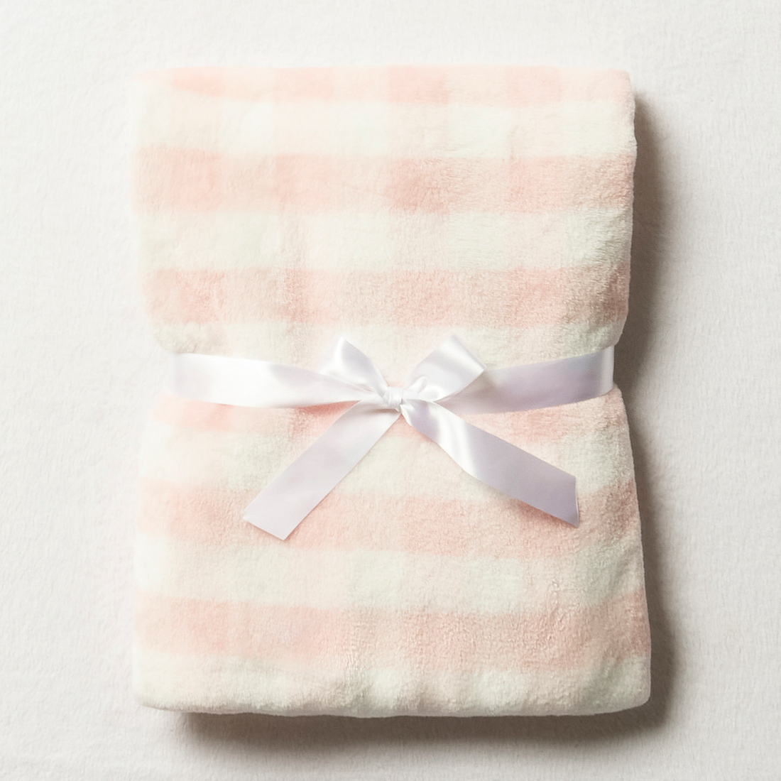 SIMPLE CHECK PRINT CORAL-LIGHT PINK-75X100 CM