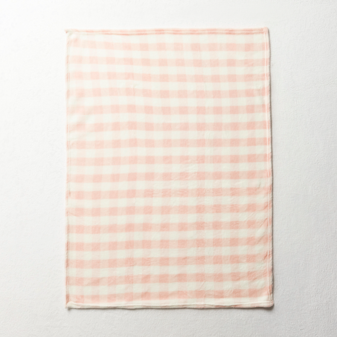 SIMPLE CHECK PRINT CORAL-LIGHT PINK-75X100 CM