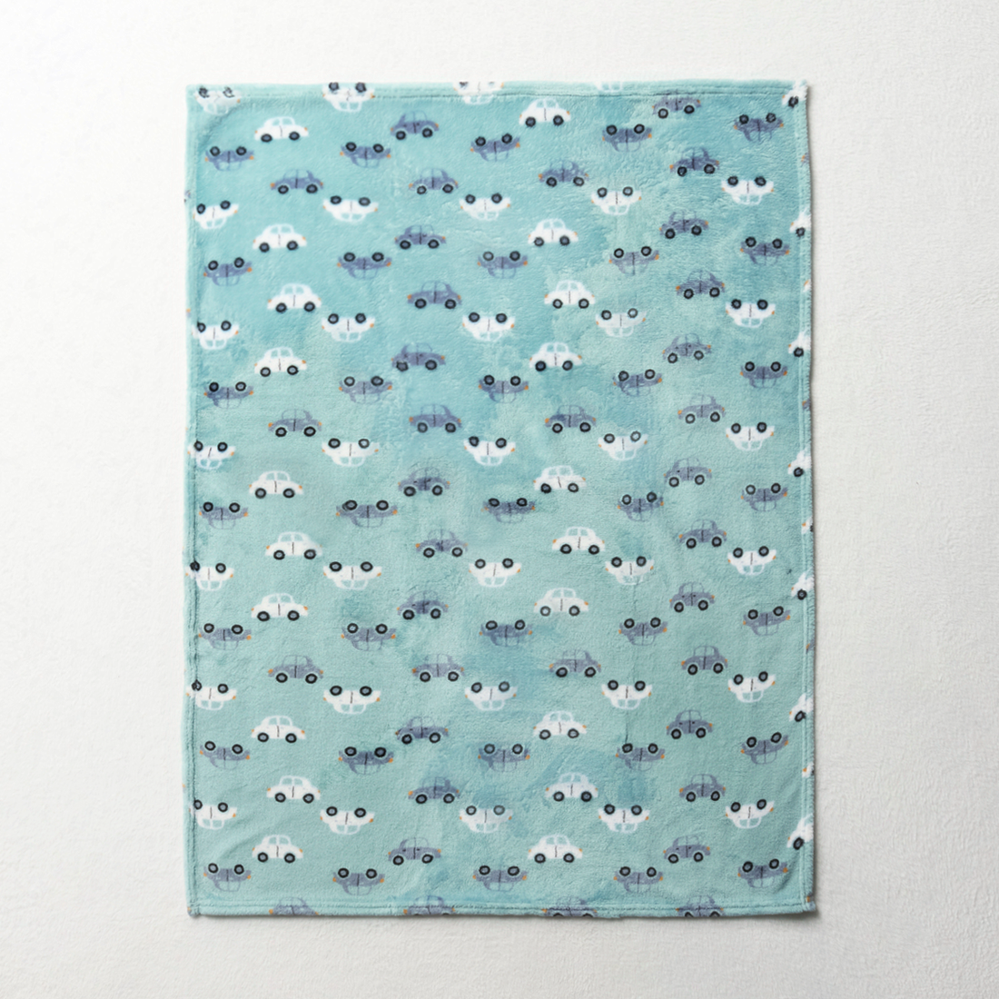 MOTOR CARS PRINT CORAL-LIGHT BLUE-75X100 CM