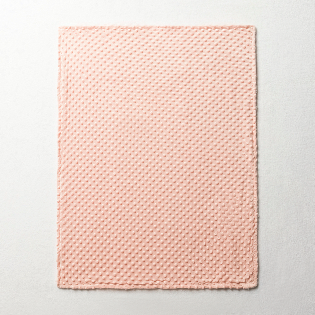 2PLY BOBBLE STRAWB STYLED BLANKET-LIGHT PINK-75X100 CM