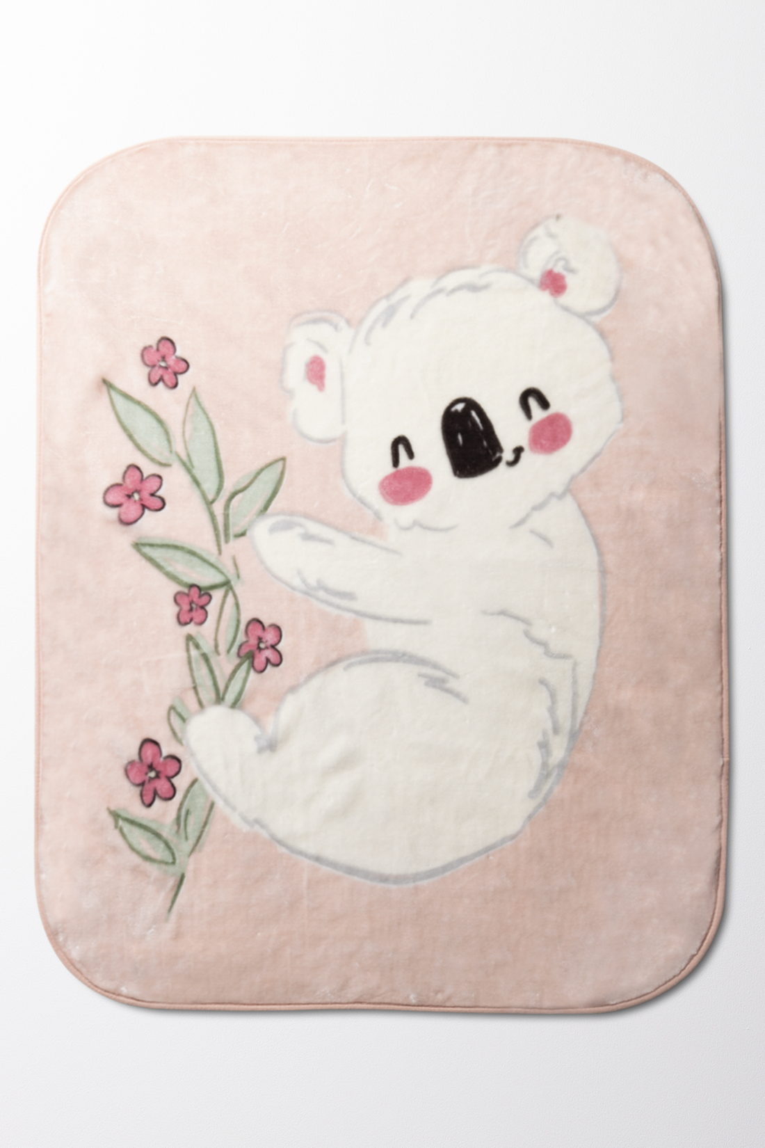 KOALA FLOWER MINK-LIGHT PINK-100X130 CM