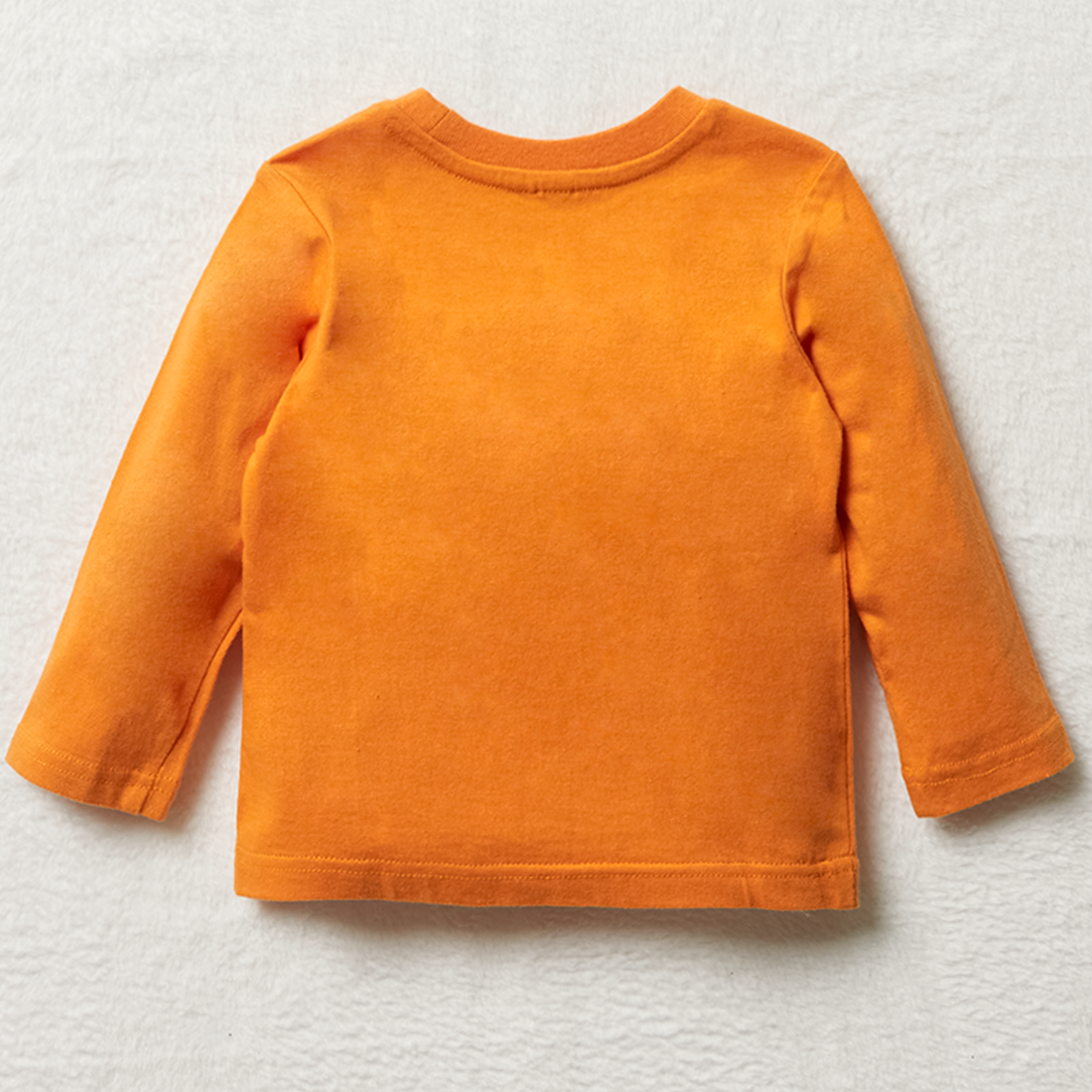 LS PLN TEE ORANGE-BURNT ORANGE-24-36 MNTHS