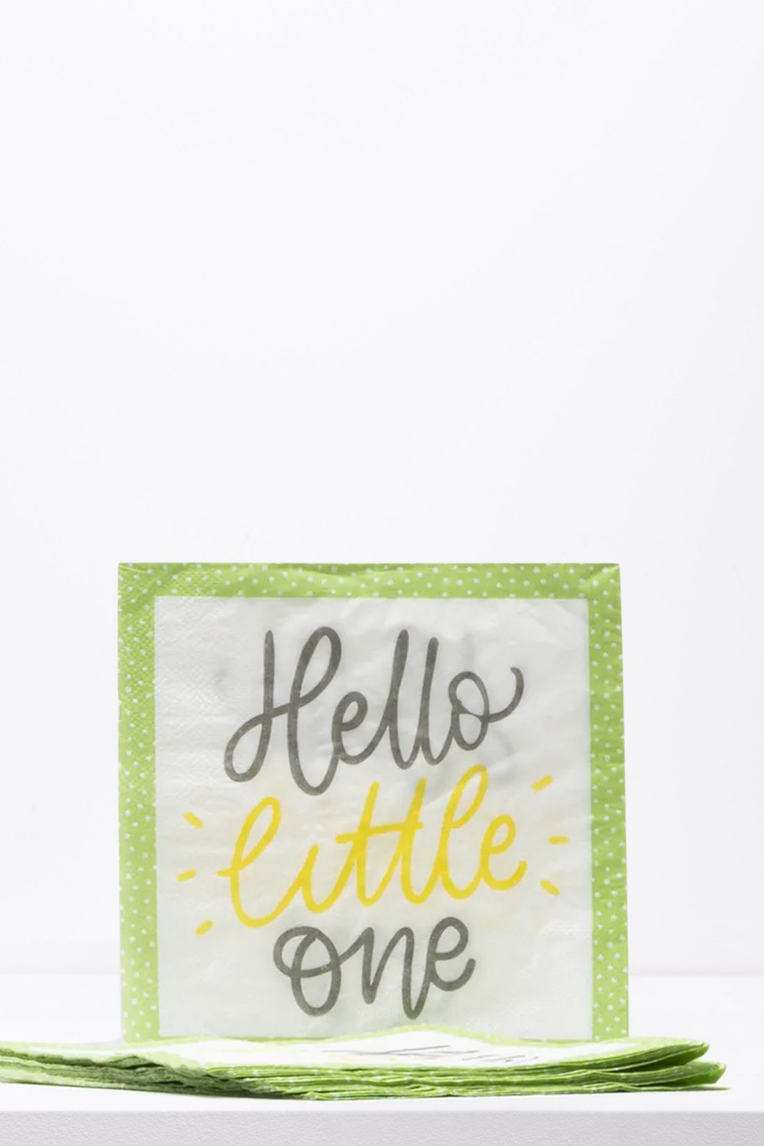 Hello little one serviettes mint-MINT-ONE SIZE