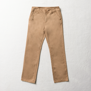 Chino fashion trouser brown-TABACCO-7-8 YRS