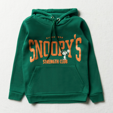 Snoopy hooded tracktop green-FATIGUE-9-10 YRS